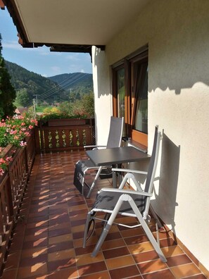 Terrace/patio - Double room 1 with toilet and shower, 1 - 2 persons - Mosertonihof (Elzach)