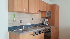 Microwave, oven, dishwasher, freezer