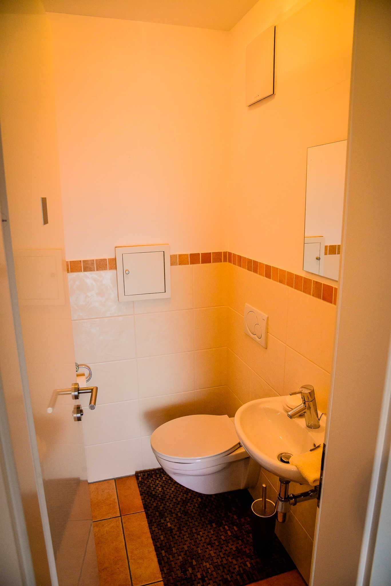 Chuveiro, secador de cabelo, toalhas de banho 