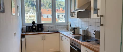 Kühlschrank, Mikrowelle, Ofen, Geschirrspüler