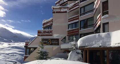 Cozy apartment - Residence Les Trois Vallées, view of the Péclet glacier