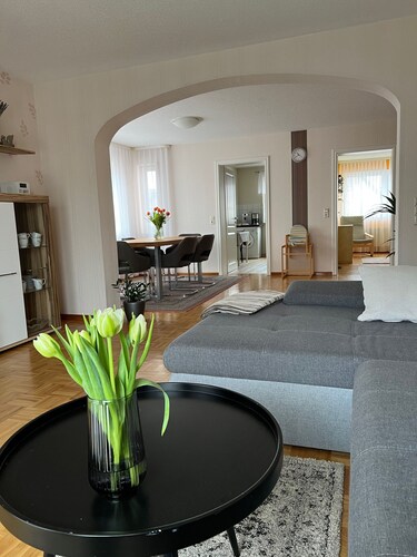 Ferienwohnung Roter Stein - Ferienwohnung 80qm mit Terasse