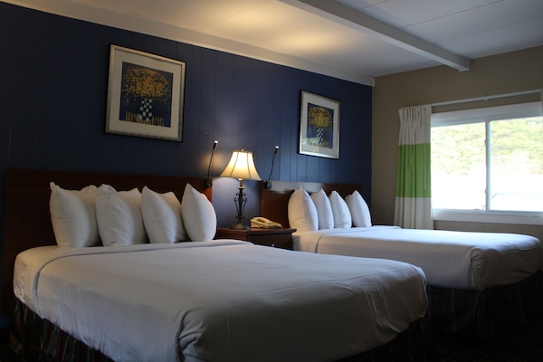 Room, 2 Queen Beds, Non Smoking, Refrigerator & Microwave | 1 bedroom, premium bedding, in-room safe, individually decorated