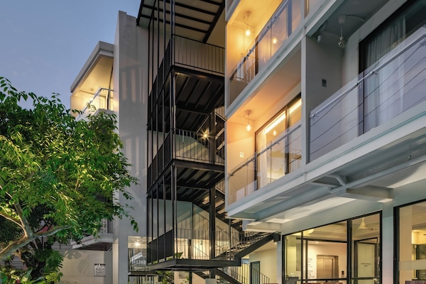 Front of property – evening/night