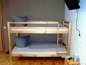 1 bedroom, travel crib, WiFi, bed sheets