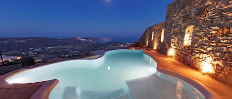 Superior Suite, Private Pool, Sea View (Amalthia) | Terrace/patio