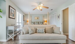 TV, DVD player, books