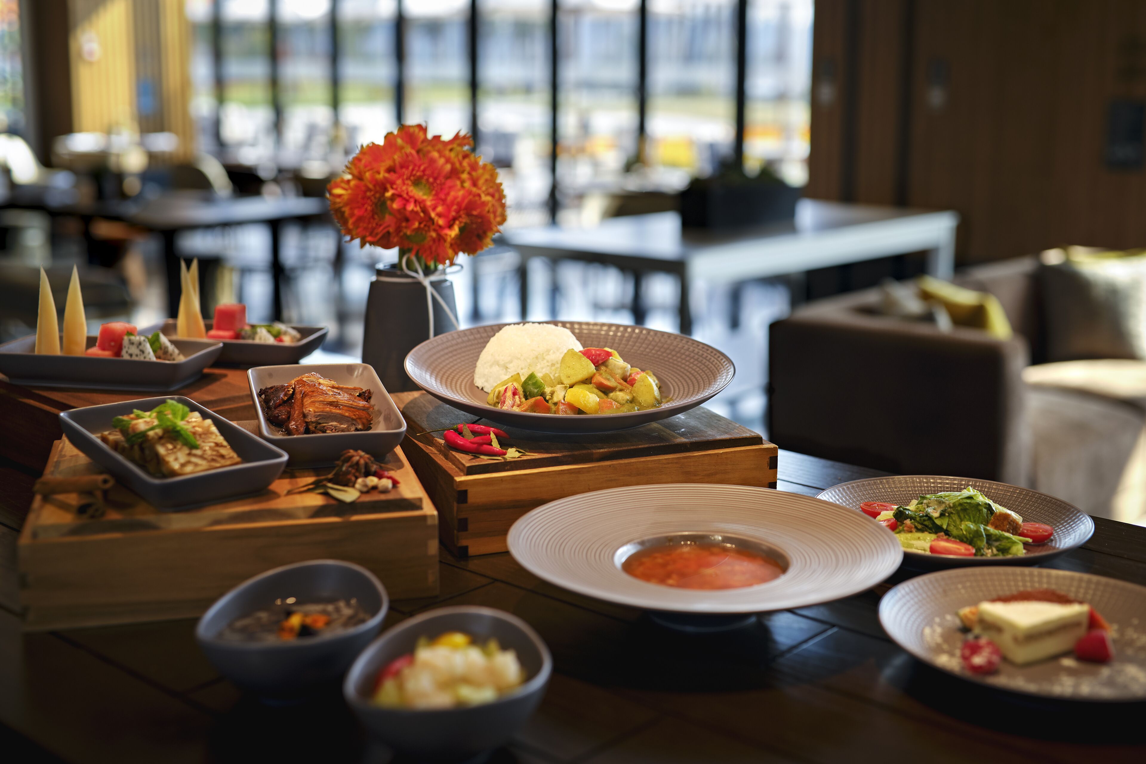 Sarapan prasmanan setiap hari (CNY 112 per orang)