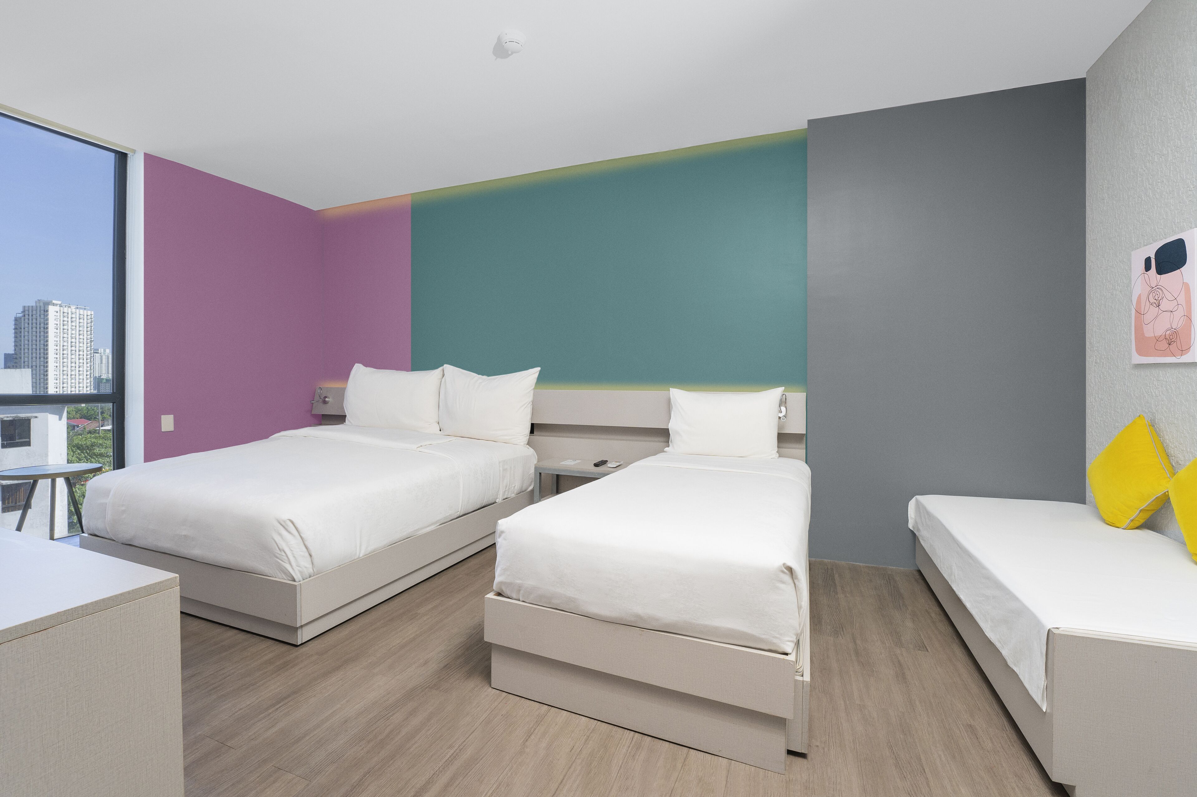 executive room, multiple beds | laptop workspace, blackout curtains, iron/ironing board, free wifi