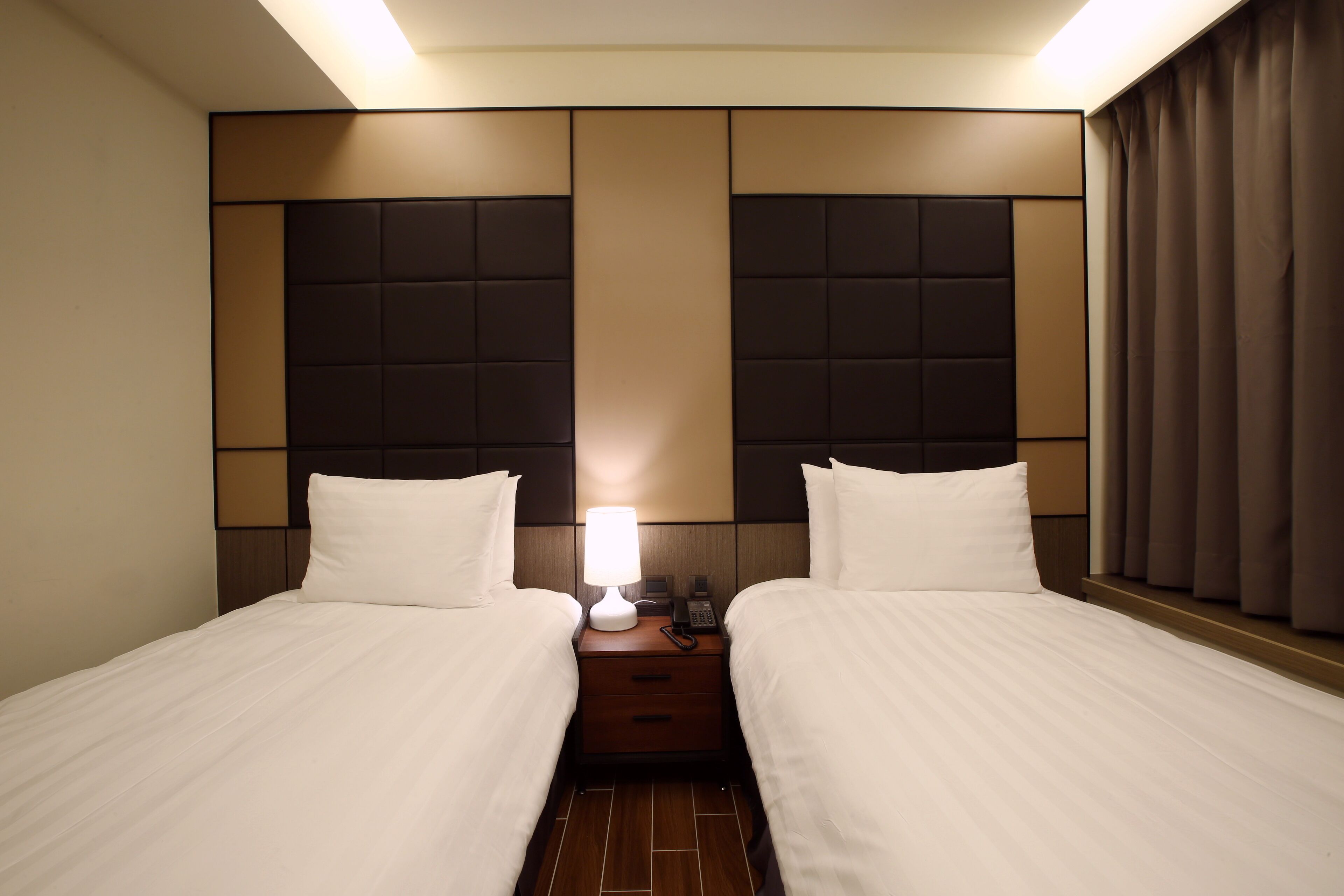 premium bedding, down duvets, individually decorated, desk