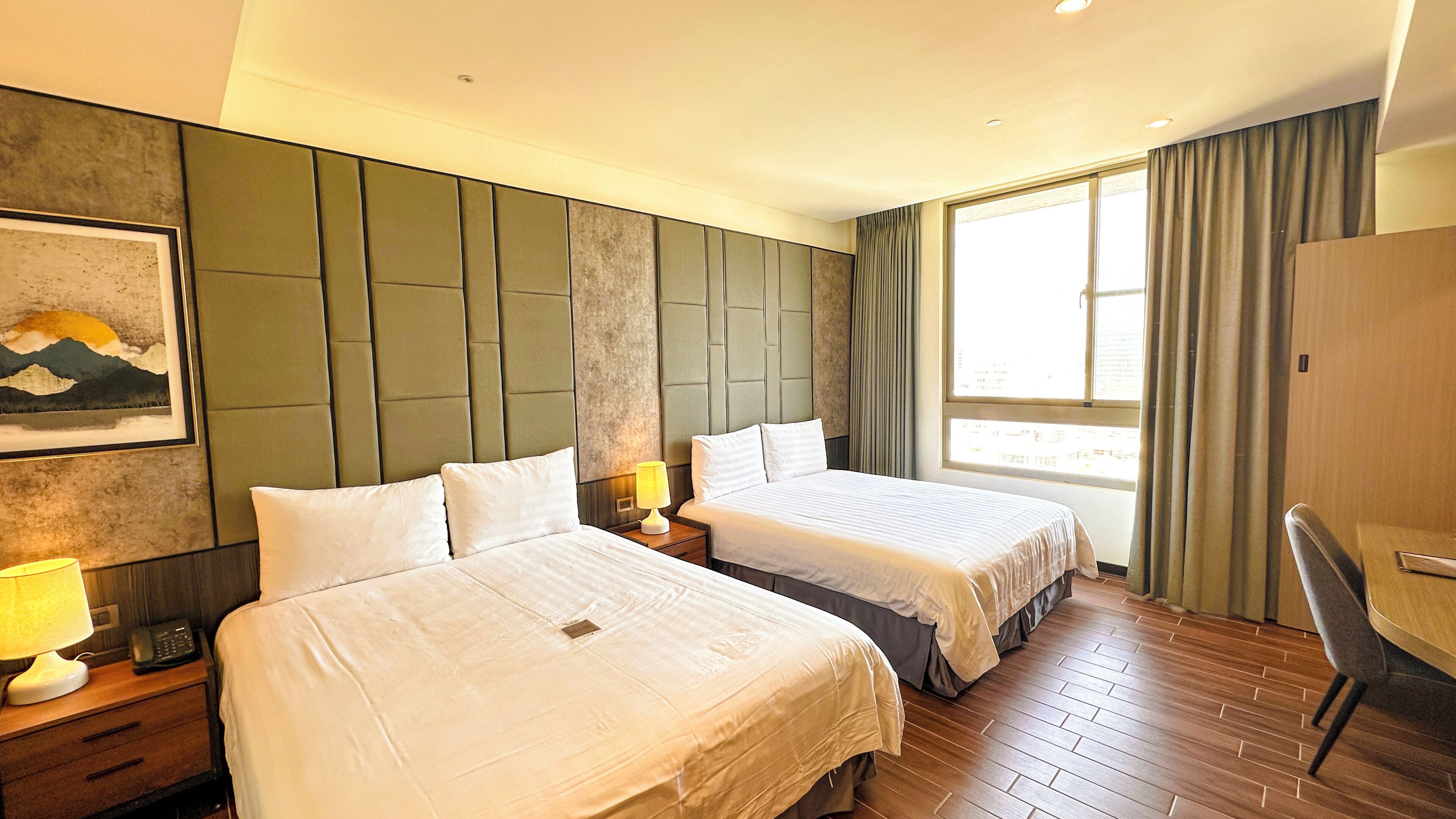 Elite Quadruple Room | Premium bedding, down duvets, individually decorated, desk