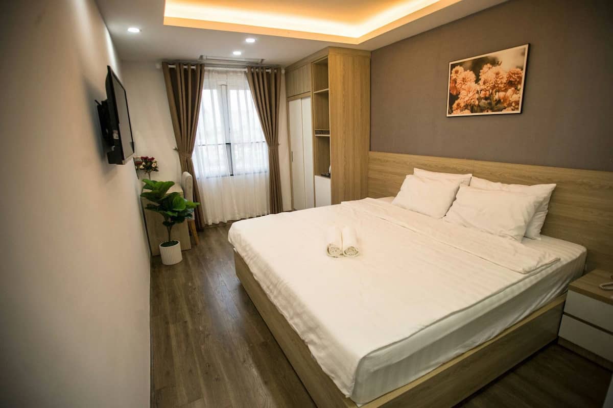 Departamento superior | Escritorio, cortinas blackout, wifi gratis y ropa de cama