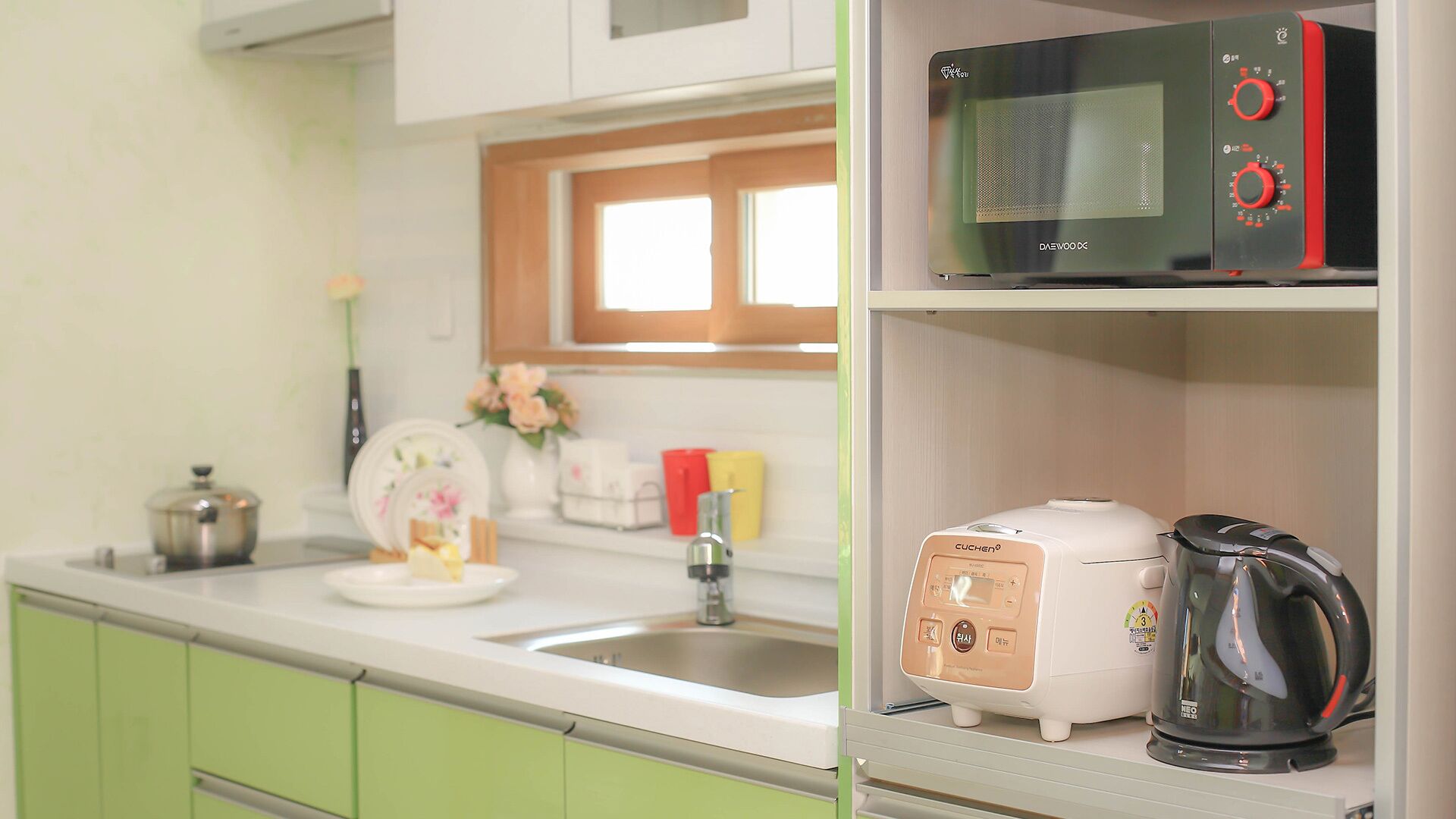 lazio | private kitchenette | fridge, microwave, stovetop, electric kettle