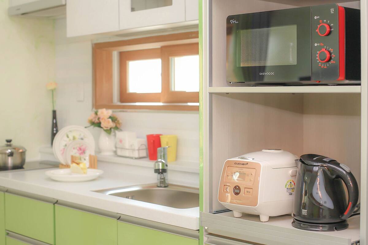 lazio | private kitchenette | fridge, microwave, stovetop, electric kettle