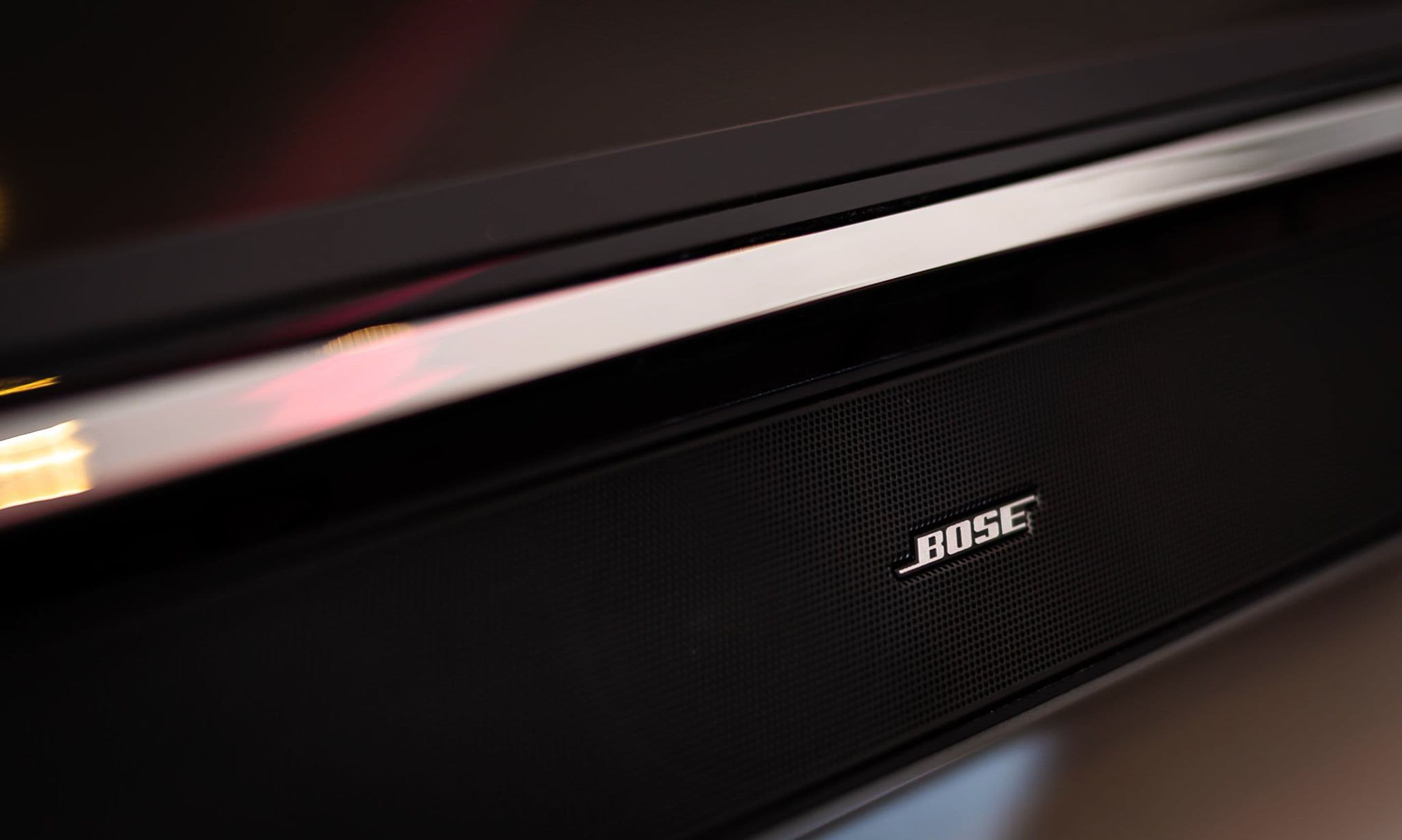 A black electronic device with the label "BOSE" on it.