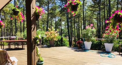 La Jenny Chalet with views of communal pool in Naturist Village