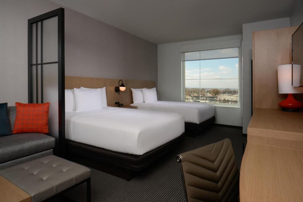 In-room safe, desk, laptop workspace, blackout drapes
