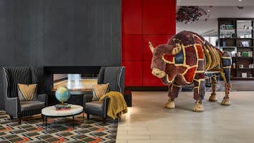 Sitteområde i lobbyen