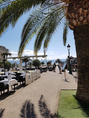 Outdoor dining - SUPERB HISTORIC CENTER APARTMENT RENTAL (ST FRANÇOIS-PORT BEACH) 4 SLEEPING (Ajaccio)