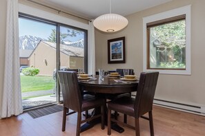 Dining - Condo with Mountain Views! Shared Hot Tub! On Ski Shuttle Route! (Mammoth Lakes)
