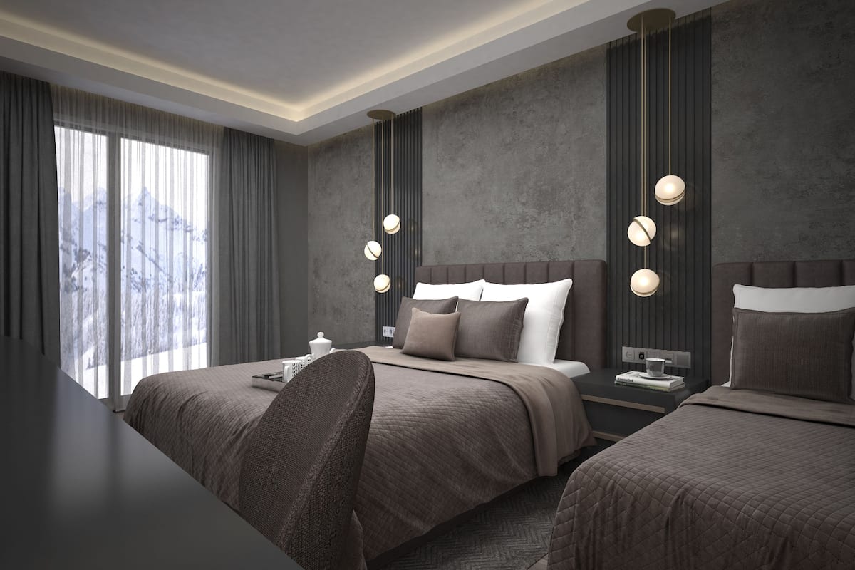 Hochwertige Bettwaren, Select-Comfort-Betten, Minibar, Zimmersafe
