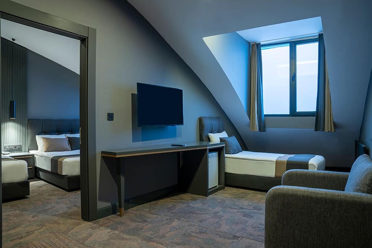 Familienzimmer | Hochwertige Bettwaren, Select-Comfort-Betten, Minibar, Zimmersafe
