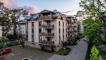 Façana frontal de l'allotjament