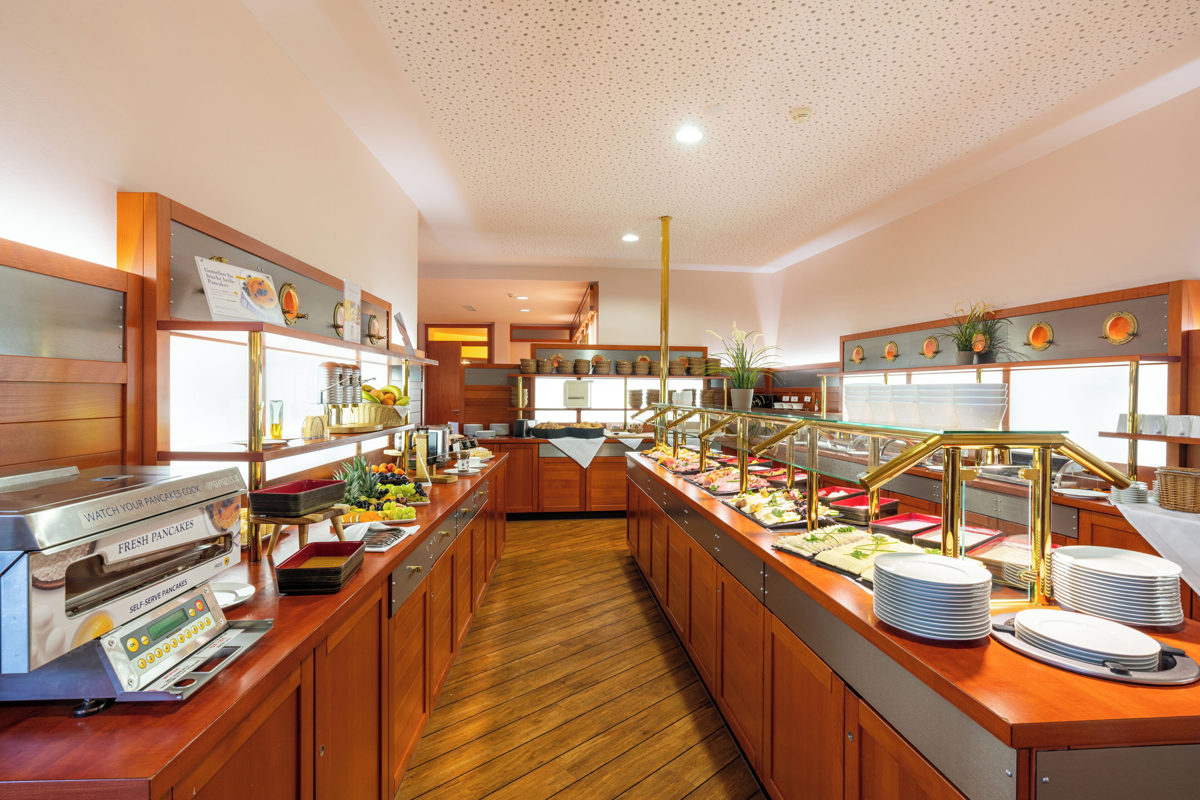 Daily buffet breakfast for a fee