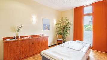 Hot stone massages, body scrubs, reflexology, massage/treatment rooms