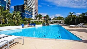Indoor pool, outdoor pool
