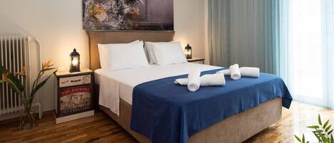 Apartment, 1 Bedroom | 1 bedroom, desk, soundproofing, iron/ironing board