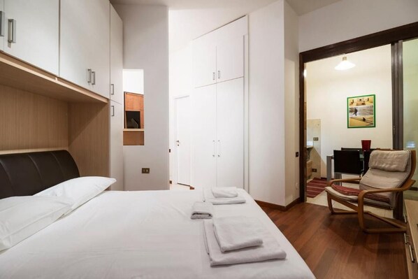 Apartment, 1 Schlafzimmer | 1 Schlafzimmer, kostenlose Babybetten, kostenloses WLAN, Bettwäsche