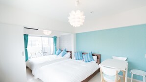 Cute Room | Hypo-allergenic bedding, free WiFi - Residence Tenjinn Minami (Fukuoka)