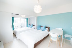 Cute Room | Hypo-allergenic bedding, free WiFi - Residence Tenjinn Minami (Fukuoka)