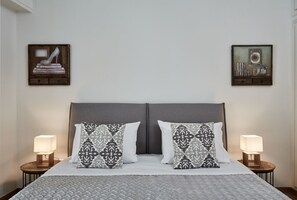 Apartamento standard | 1 quarto, roupas de cama premium, camas com colchões pillow-top