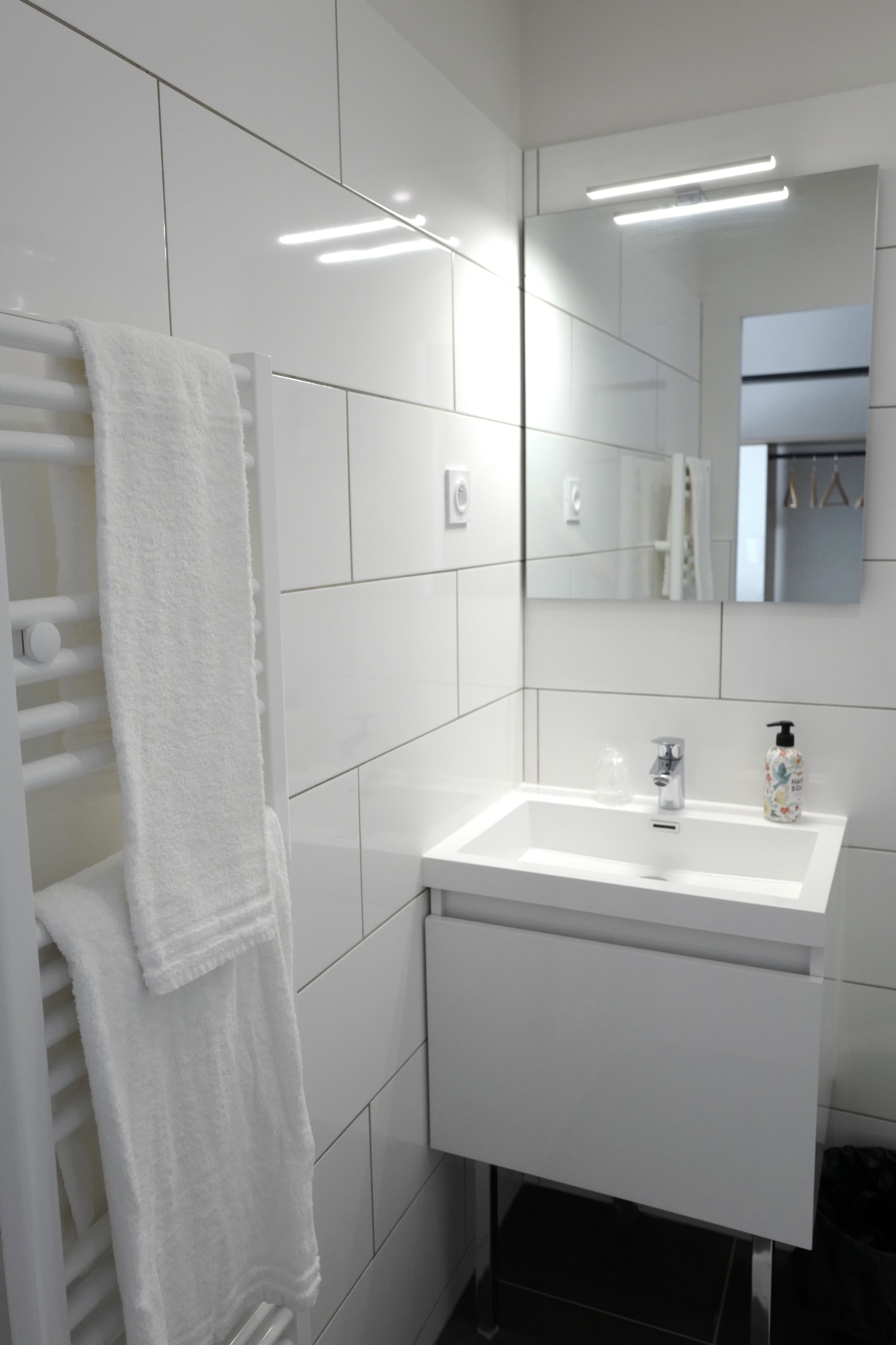 deluxe room | bathroom | shower, free toiletries, hair dryer, towels