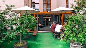 Café da manhã, almoço e jantar