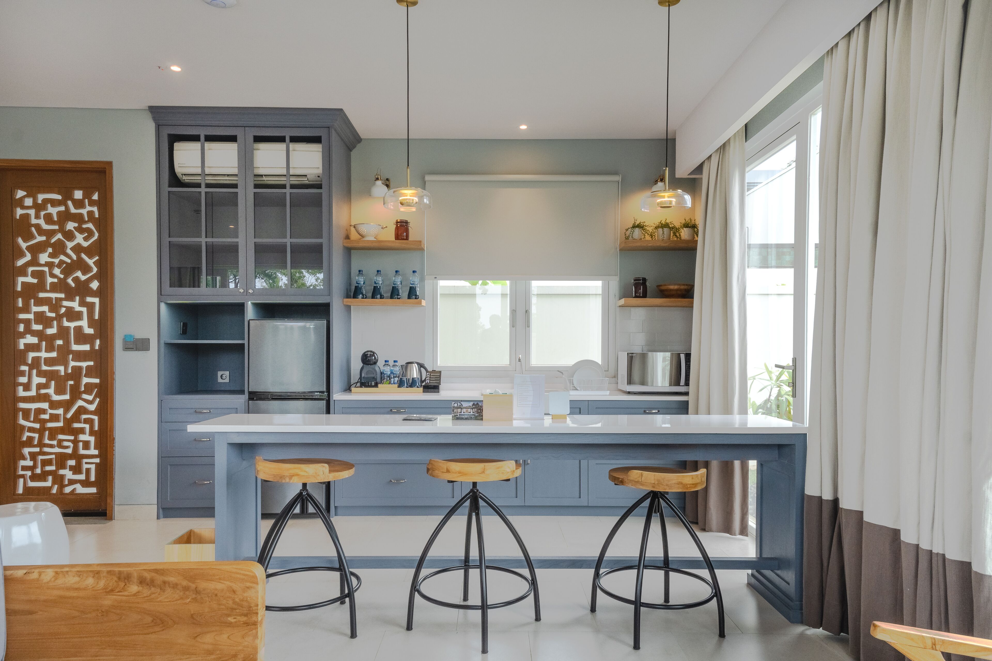 seascape pool villa | 1 bedroom, pillow-top beds, in-room safe, individually furnished