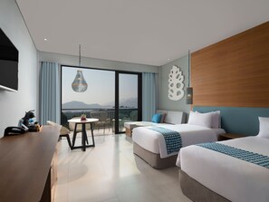 Mountain Sunrise View | Pillowtop beds, in-room safe, individually furnished, desk - Novus Jiva Villa Resort and Spa Anyer (Cinangka)