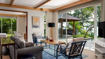 Bluewave Pool Villa | Living area | 40-inch LED TV with digital channels, TV