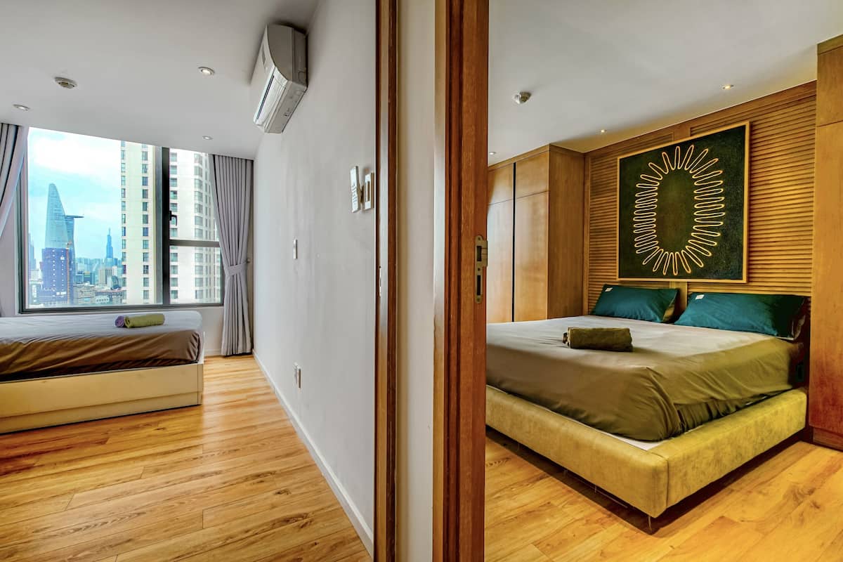 Standard Apartment, 2 Bedrooms | Premium bedding, down duvets, memory-foam beds, individually decorated