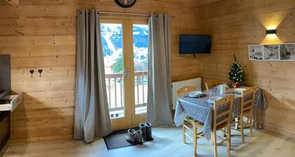 Detached chalet for 4 people, near village, ski slopes, swimming pool and spa 2 minutes away