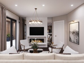 Penthouse | Área de sala de estar | Smart TV