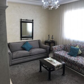 Apartment, 2 Bedrooms | Living area | TV