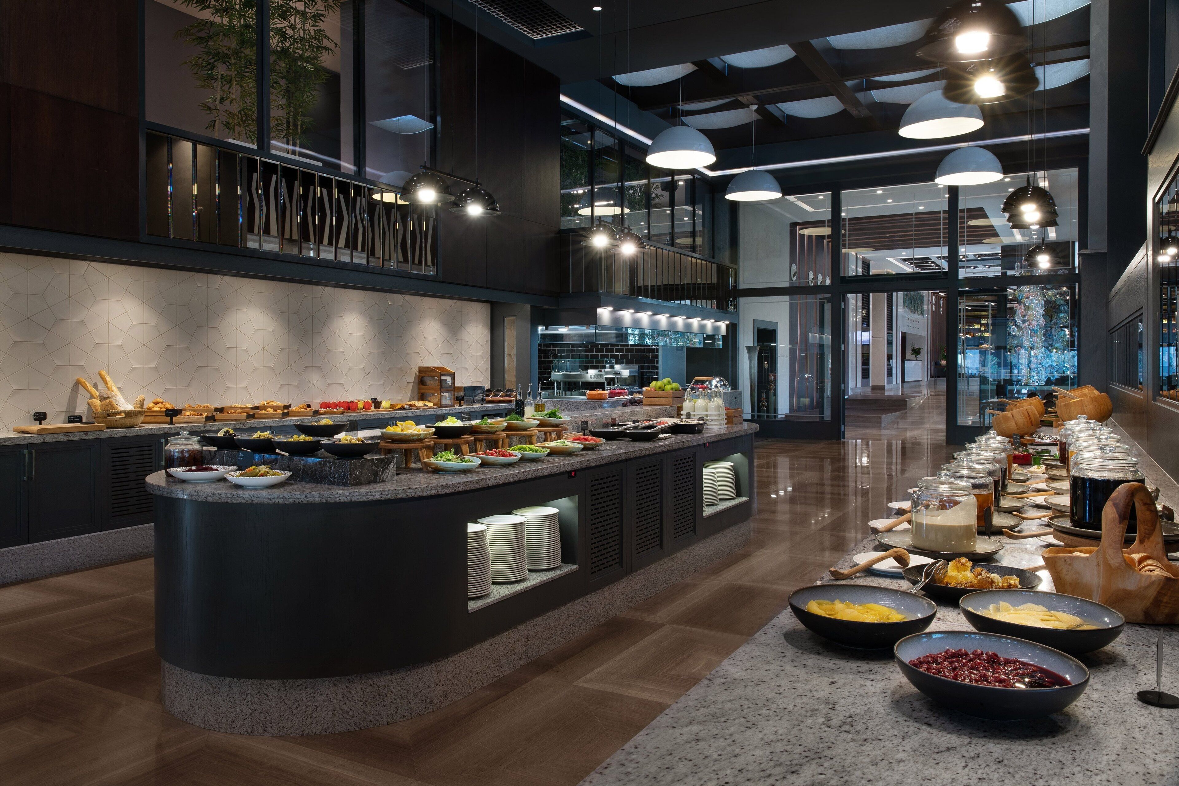 breakfast served, garden views