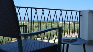 Dobbeltrom – deluxe, terrasse, sjøutsikt | Utsikt fra balkong