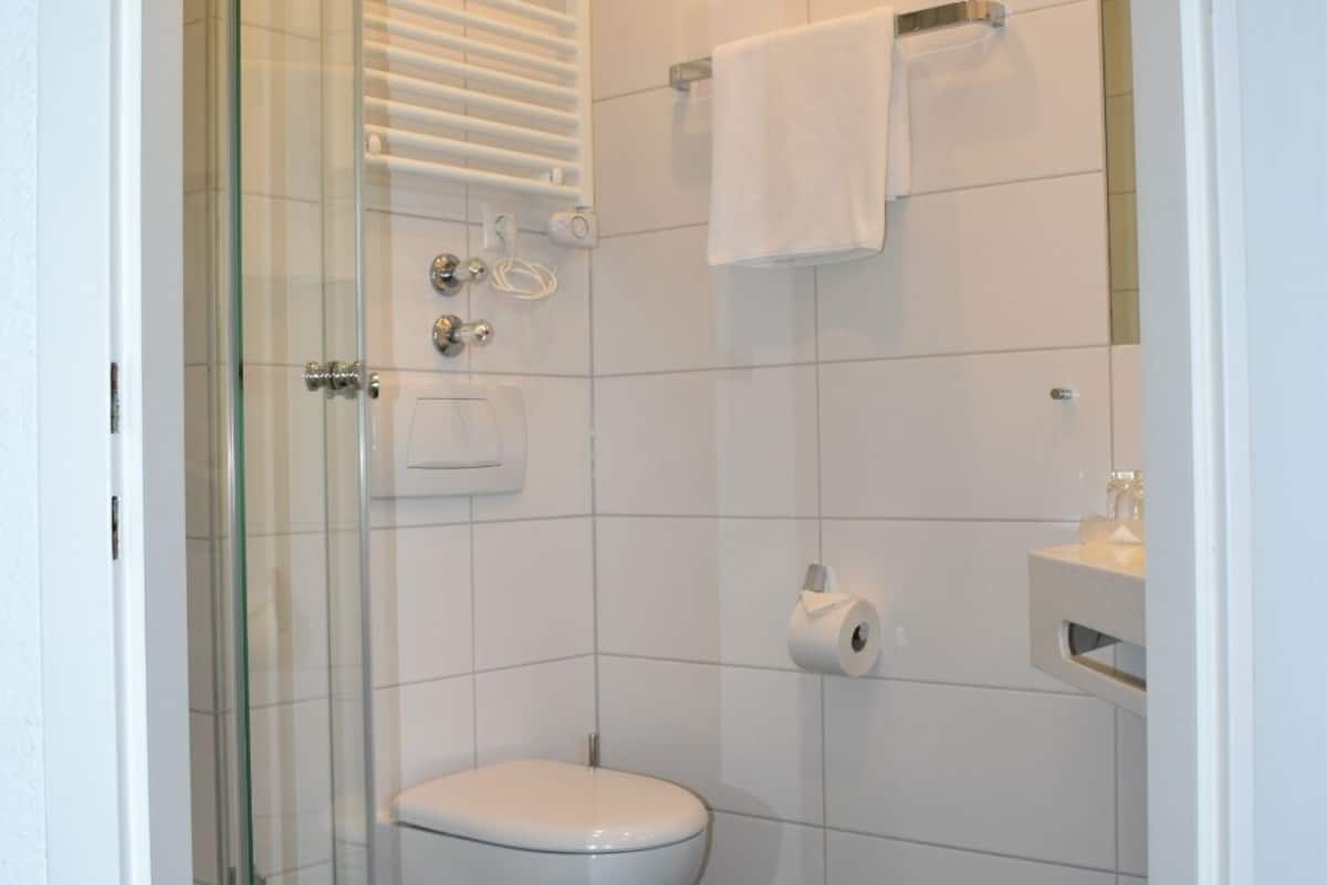 towels, soap, shampoo, toilet paper