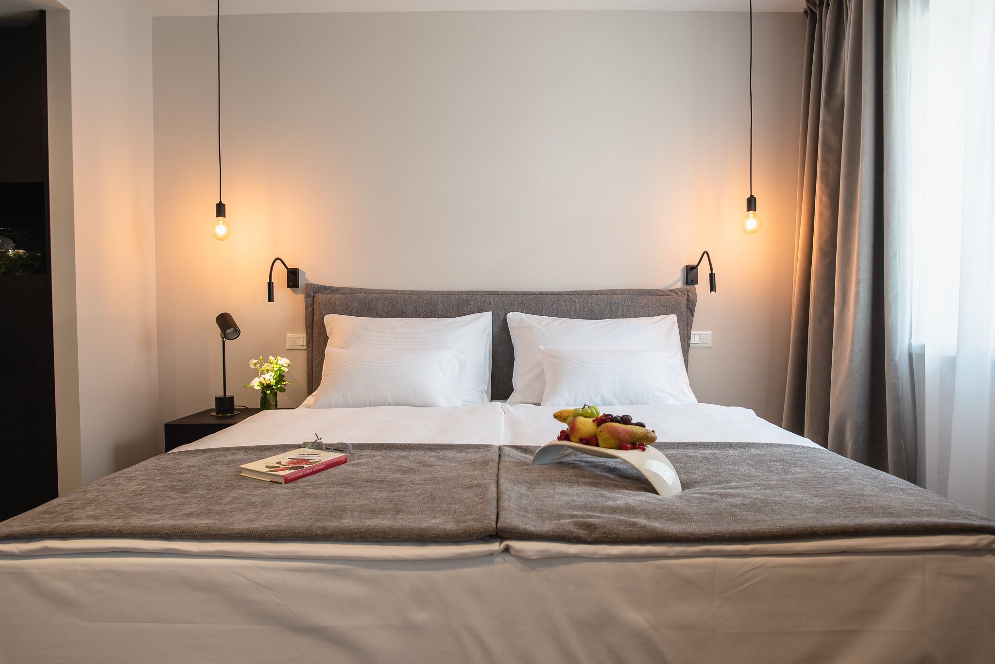 Premium bedding, down duvets, pillow-top beds, in-room safe