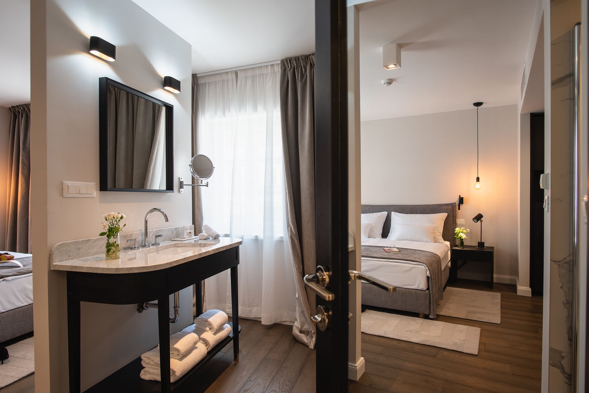 comfort double or twin room, 1 bedroom, private bathroom, garden view | premium bedding, down duvets, pillow-top beds, in-room safe