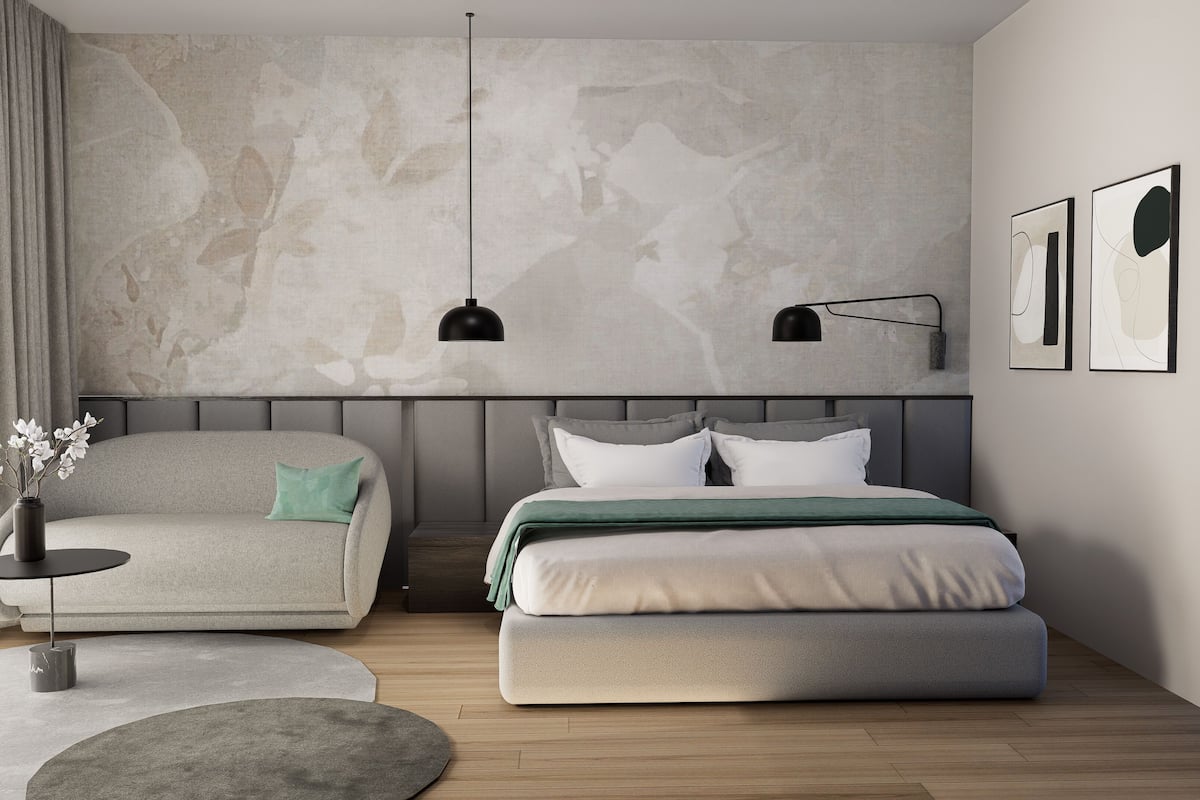 Premium bedding, down comforters, pillowtop beds, in-room safe